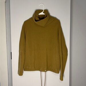 Varley Mustard Cowl Neck Sweater